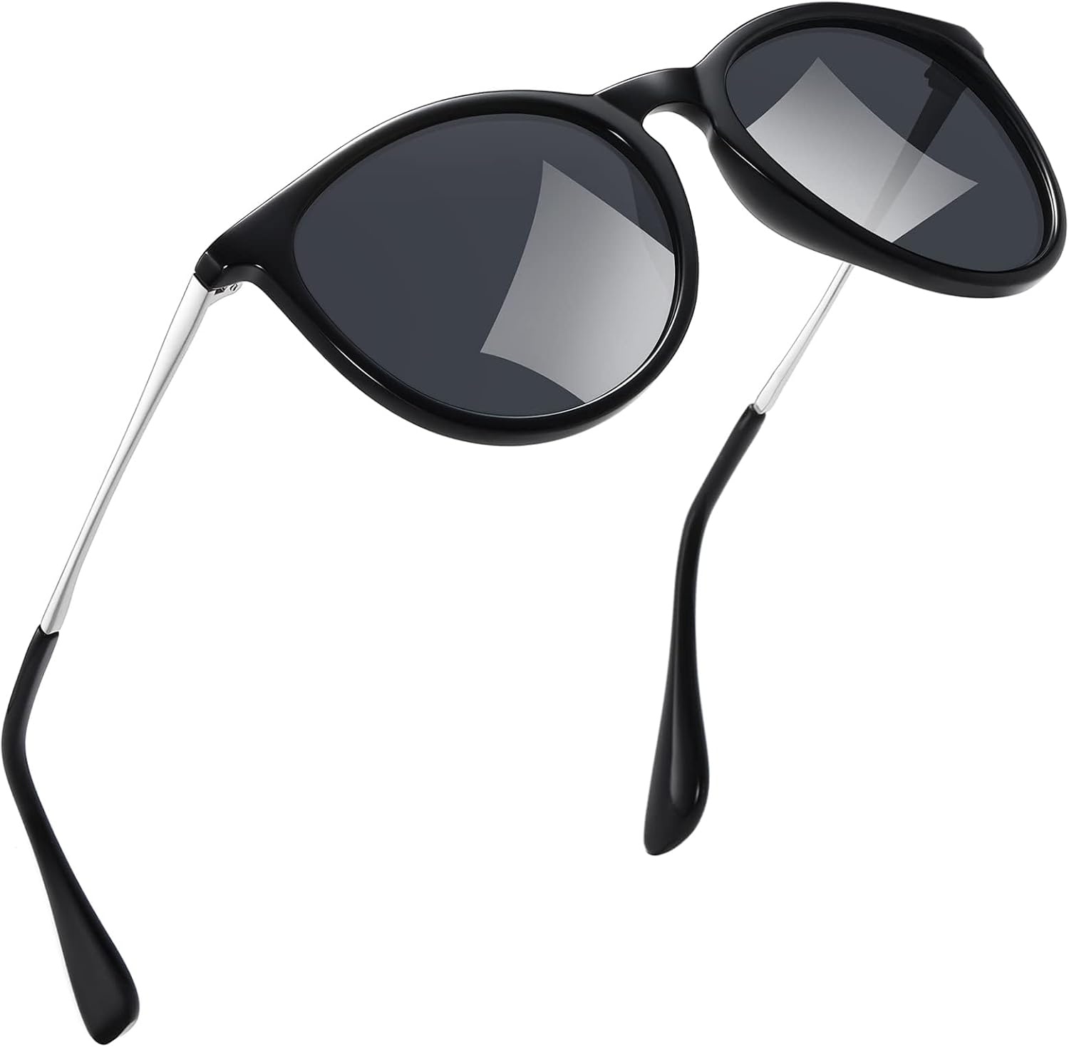 Lunettes de soleil rondes rétro polarisées - Jusqu'à -40% sur l'outlet