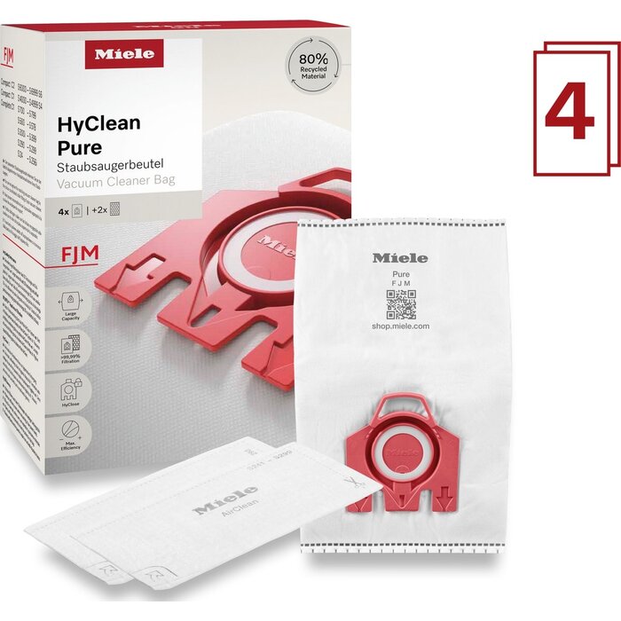 Lot de 4 sacs aspirateur haute filtration - Jusqu'à -56% de remise