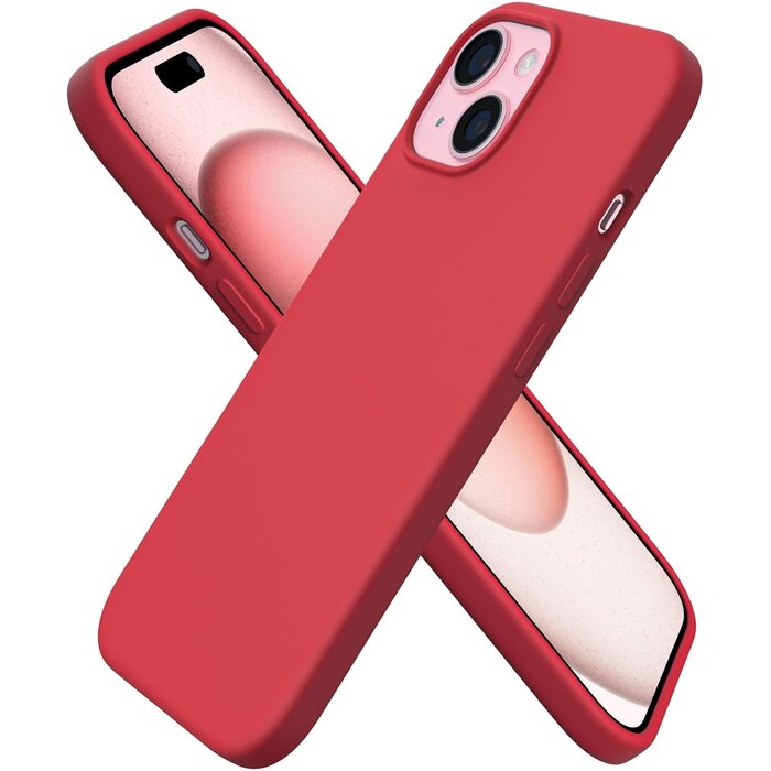 Coque iPhone 15 Silicone Liquide Rouge - Jusqu'à 32% de remise