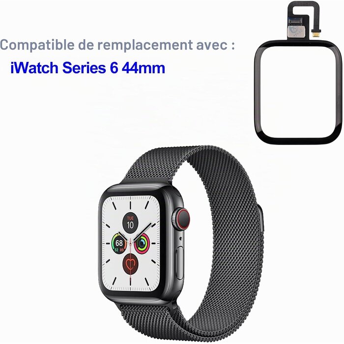 Vitre avant iWatch Series 6 44 mm - Kit de réparation - Jusqu'à -32%