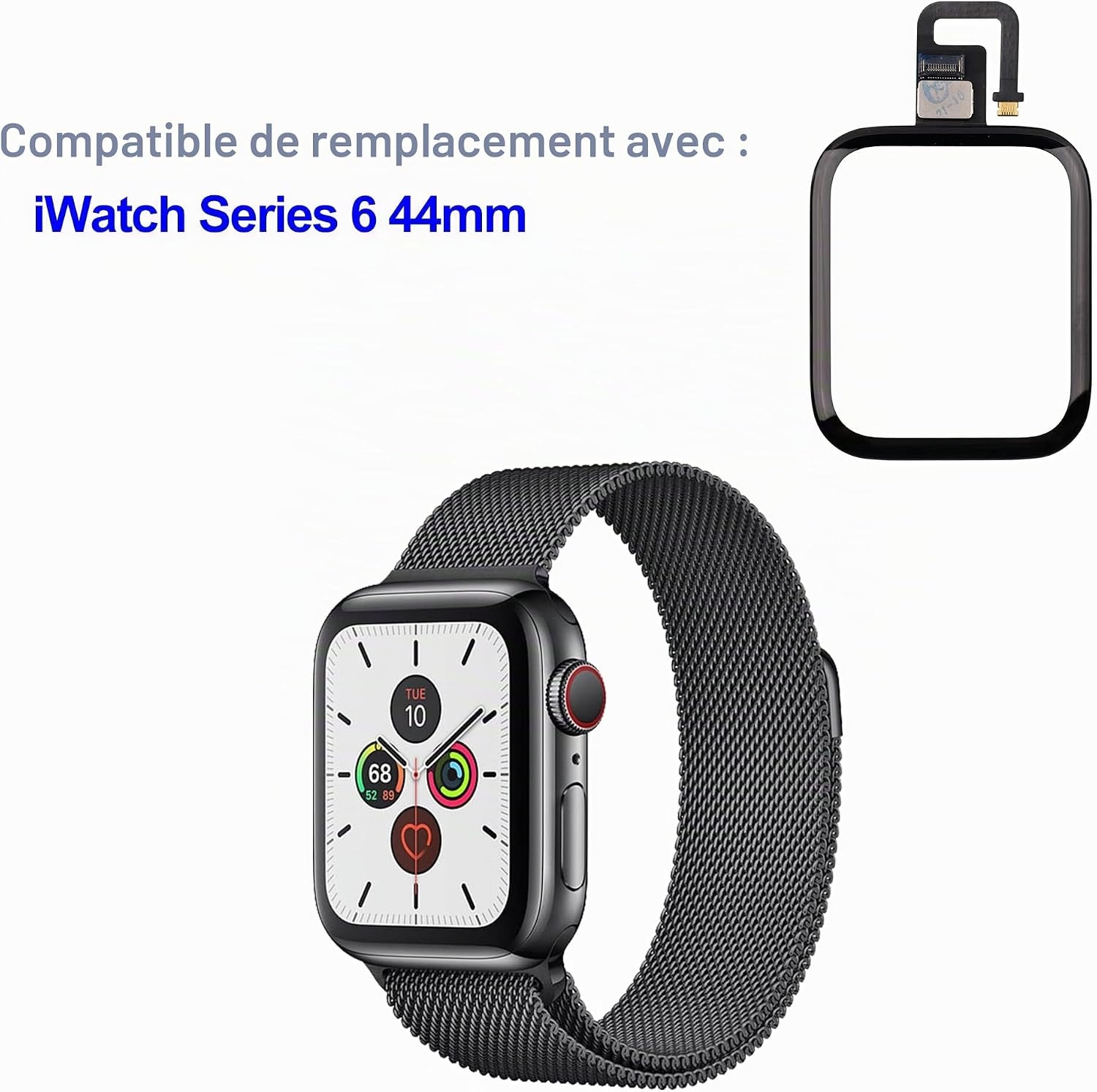 Vitre avant iWatch Series 6 44 mm - Kit de réparation - Jusqu'à -32%