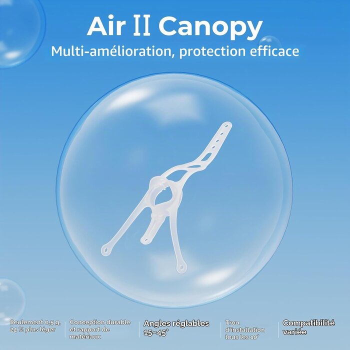 Lot de 5 Canopées FPV Ultra-Légères - Angle Réglable - Jusqu'à -32%