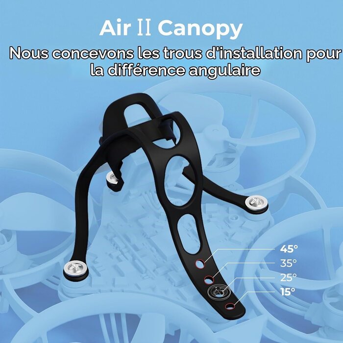 Lot de 5 Canopées FPV Ultra-Légères - Angle Réglable - Jusqu'à -32%