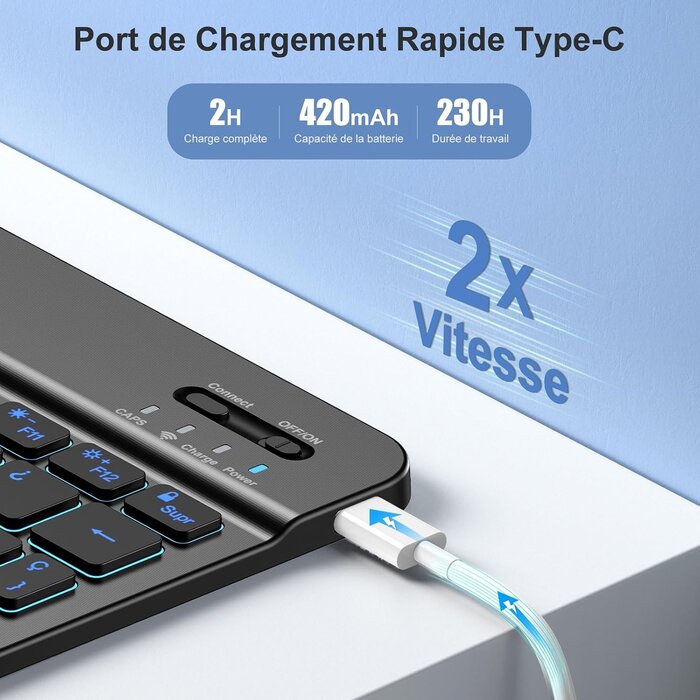 Étui Clavier pour iPad 10 (10,9") - Jusqu'à 34% de remise