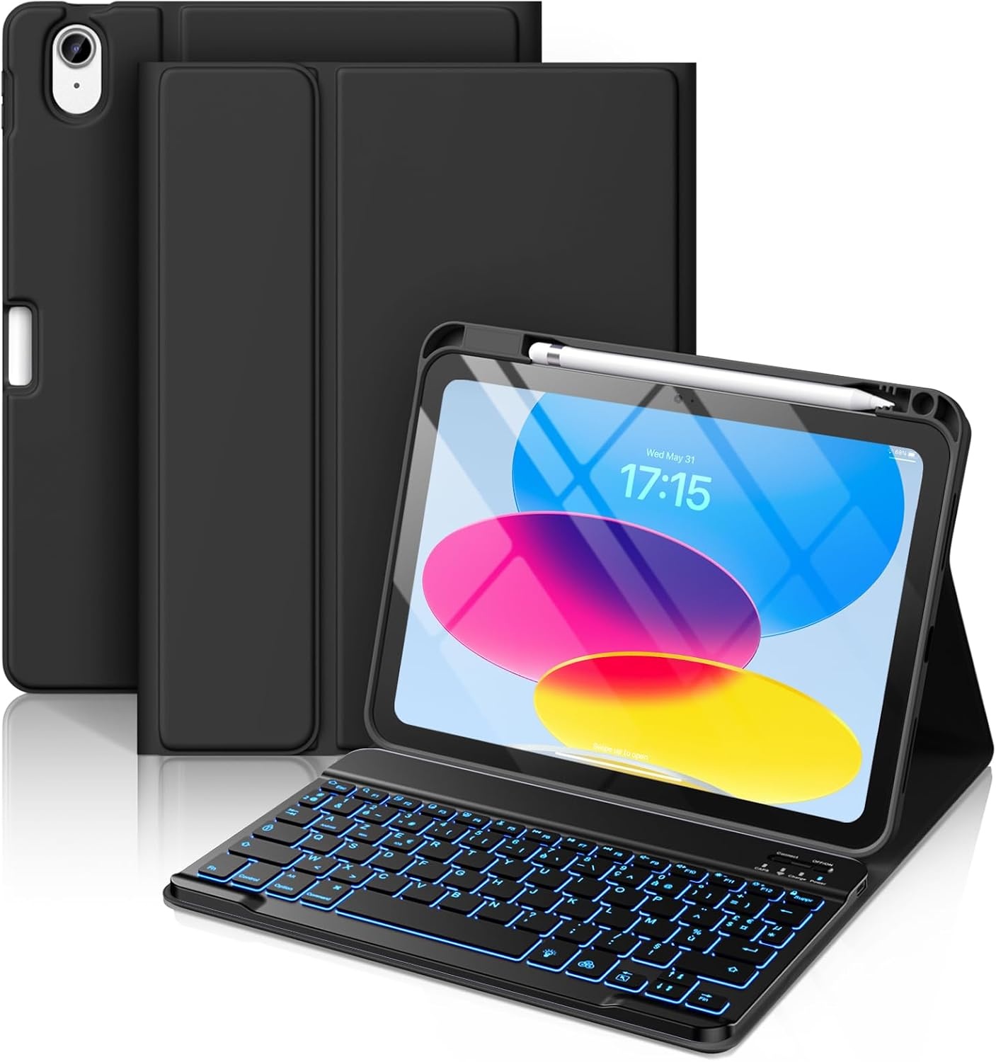 Étui Clavier pour iPad 10 (2022) - Rétroéclairé - Jusqu'à 38% de remise