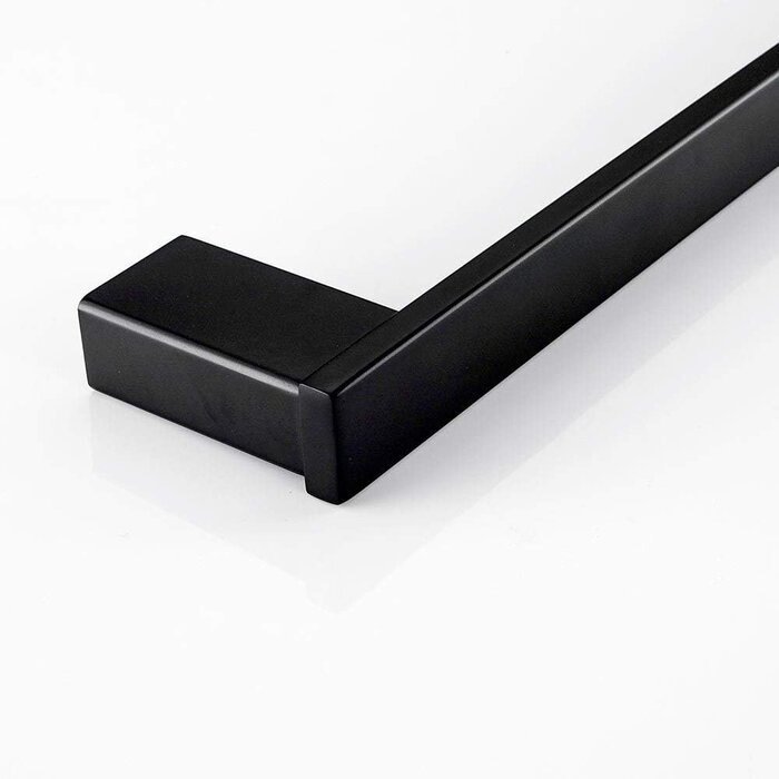 Porte-serviettes 60 cm noir mat - Acier inox - Jusqu'à -34% de remise