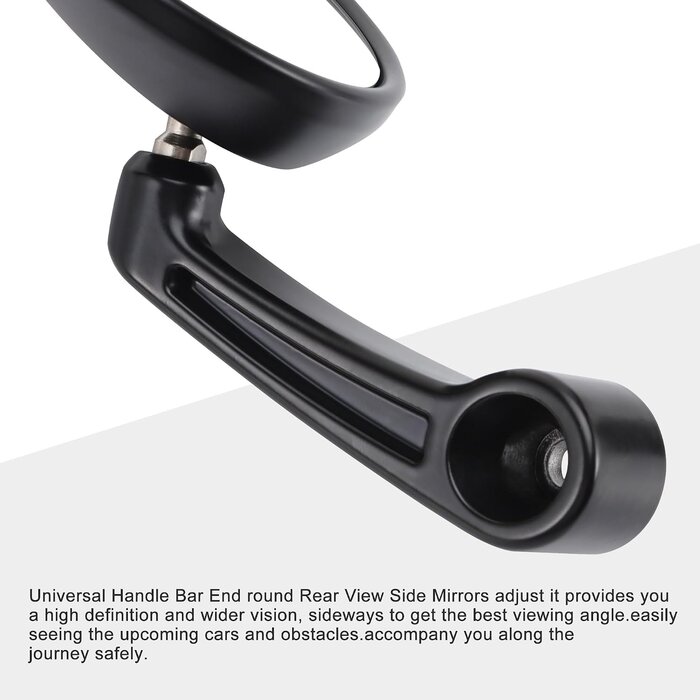 Rétroviseur universel pour guidon 22 mm - Noir - Jusqu'à 52% de réduction