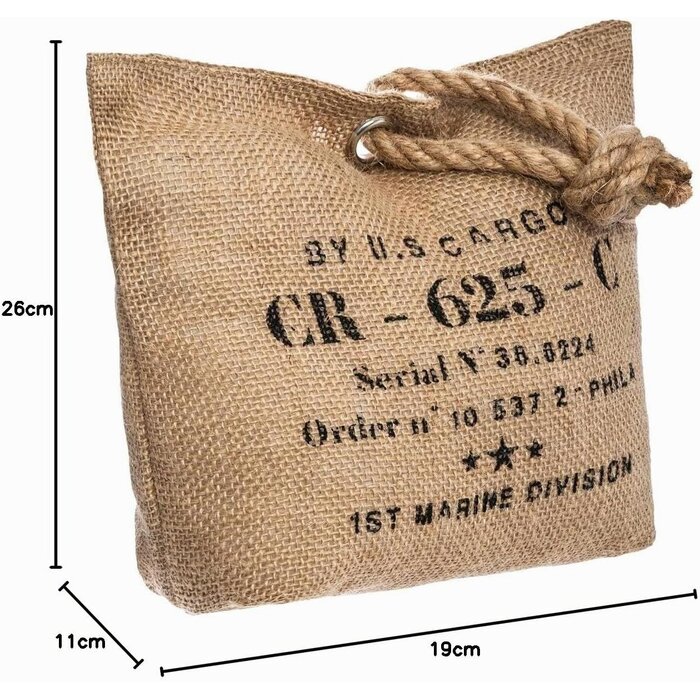 Butée de porte jute style vintage loft - Jusqu'à 37% de remise