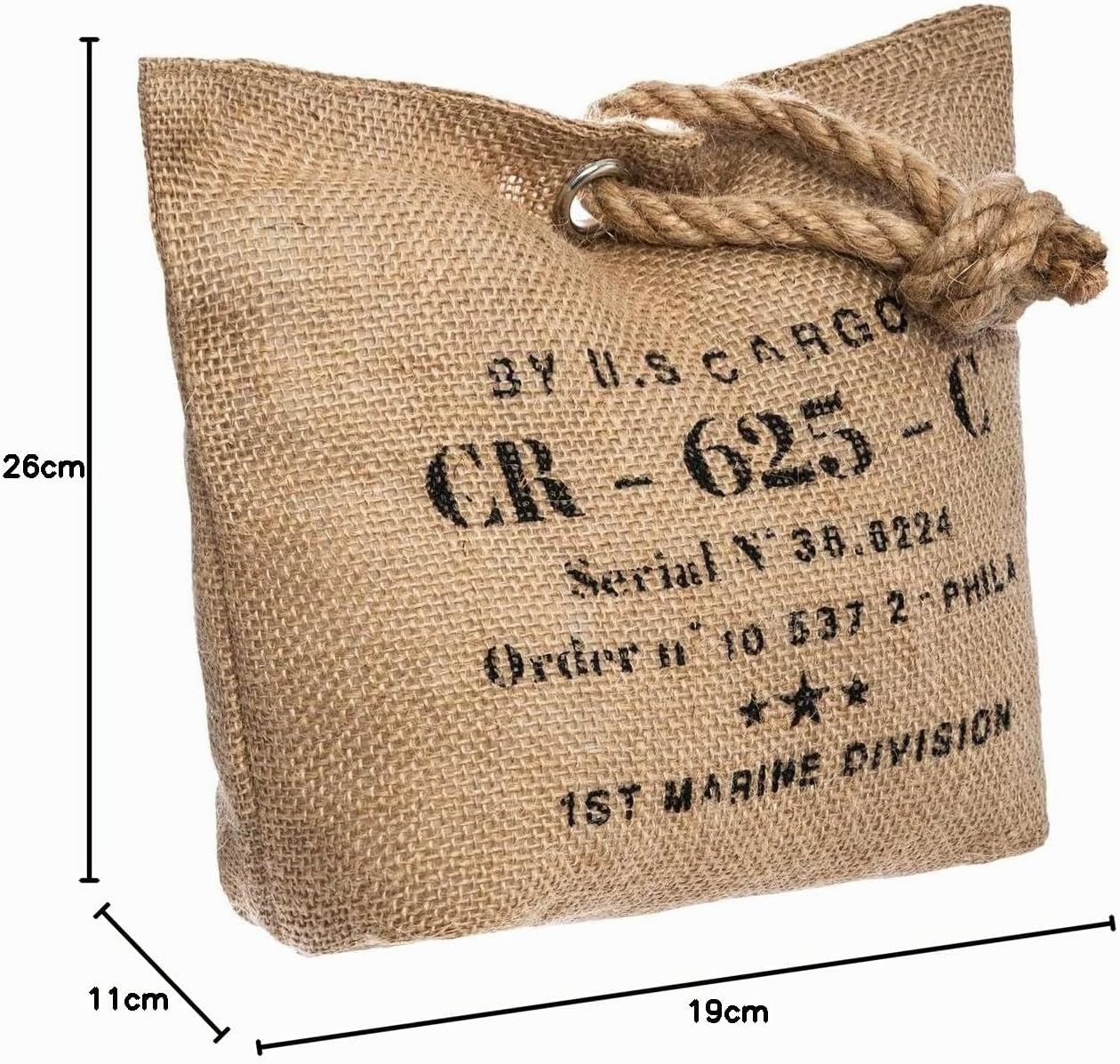 Butée de porte jute style vintage loft - Jusqu'à 37% de remise