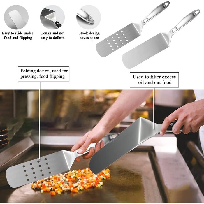 Set de 5 ustensiles de barbecue en acier inoxydable - Jusqu'à 52% de remise