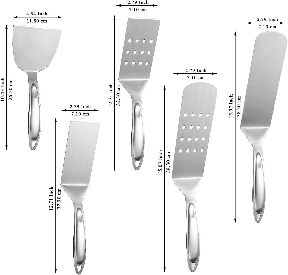Set d'outils de barbecue 5 pièces - Acier inoxydable - Jusqu'à -52%