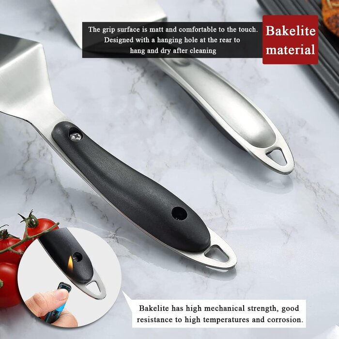 Set de 5 ustensiles de barbecue en acier inox - Jusqu'à -52%