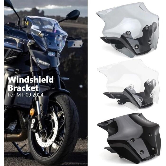 Saute-vent noir pour Yamaha MT-09 2024 - Jusqu'à 54% de remise