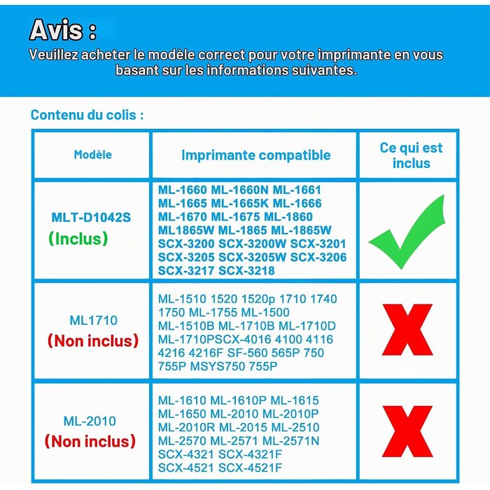 Toner laser noir compatible - Jusqu'à 51% de réduction