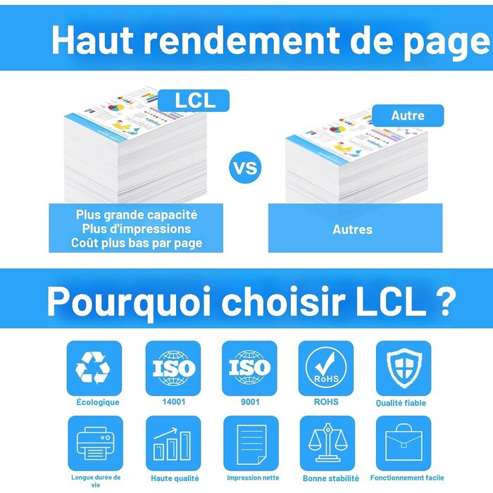 Toner compatible pour imprimante laser - Jusqu'à 52% de réduction