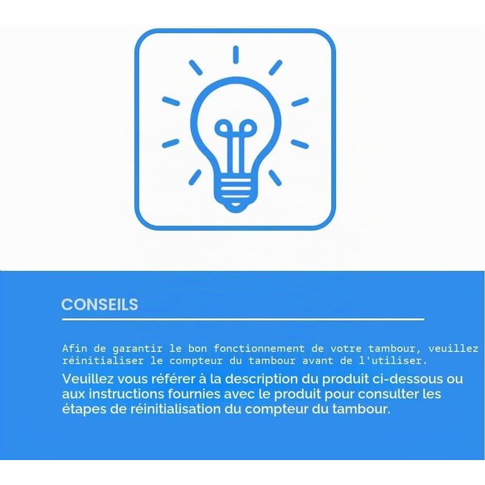 Tambour d'imprimante compatible - Haute performance - Jusqu'à 51% de réduction