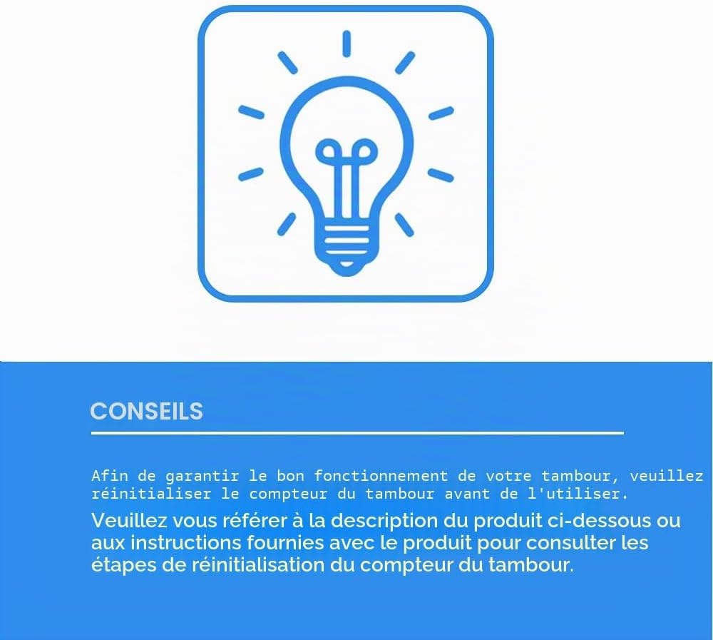 Tambour d'imprimante compatible - Haute performance - Jusqu'à 51% de réduction