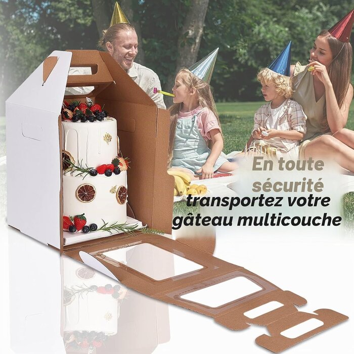 Lot de 2 boîtes à gâteaux hautes 30,5cm - Jusqu'à -51% sur l'outlet