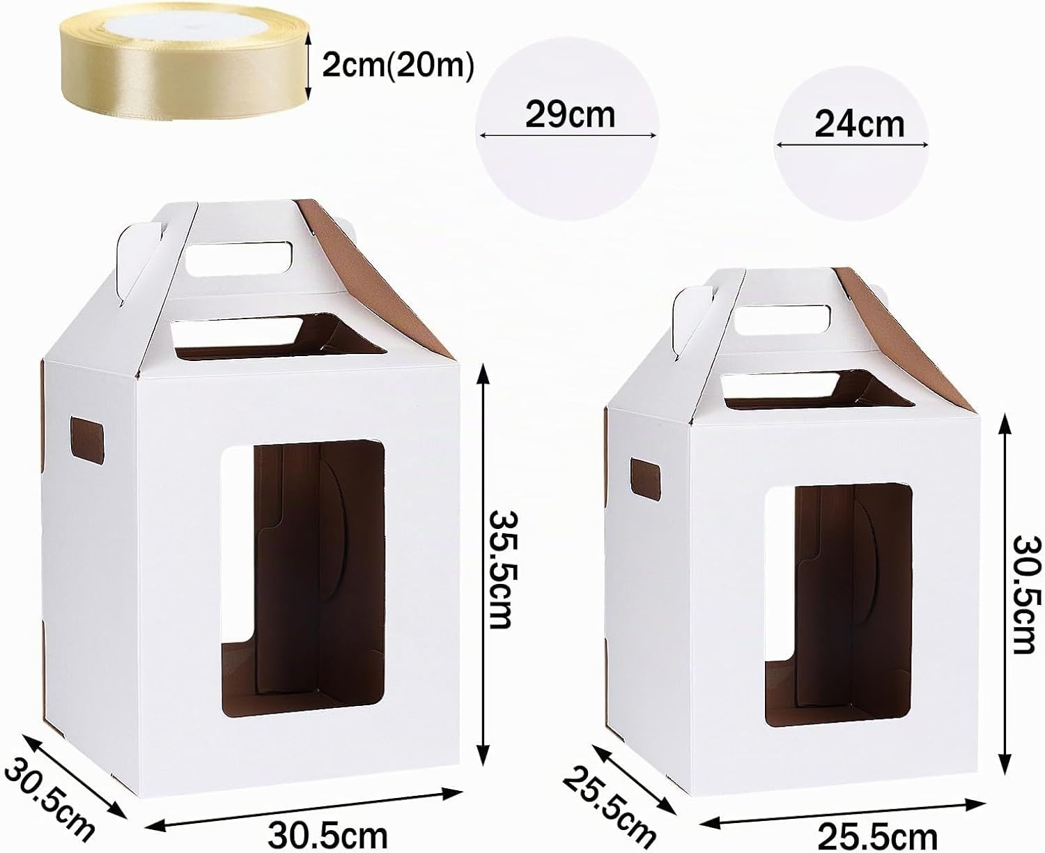 Lot de 2 boîtes à gâteaux hautes 30,5cm - Jusqu'à -51% sur l'outlet
