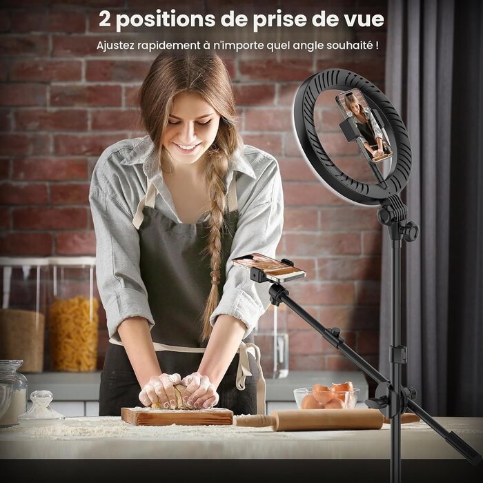 Anneau lumineux LED 10,5 pouces avec trépied - 52% de remise