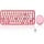 Ensemble clavier et souris sans fil rétro rose pastel - 55% de remise