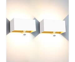 Lot de 2 Appliques LED Extérieures avec Détecteur - Jusqu'à -42% en Outlet