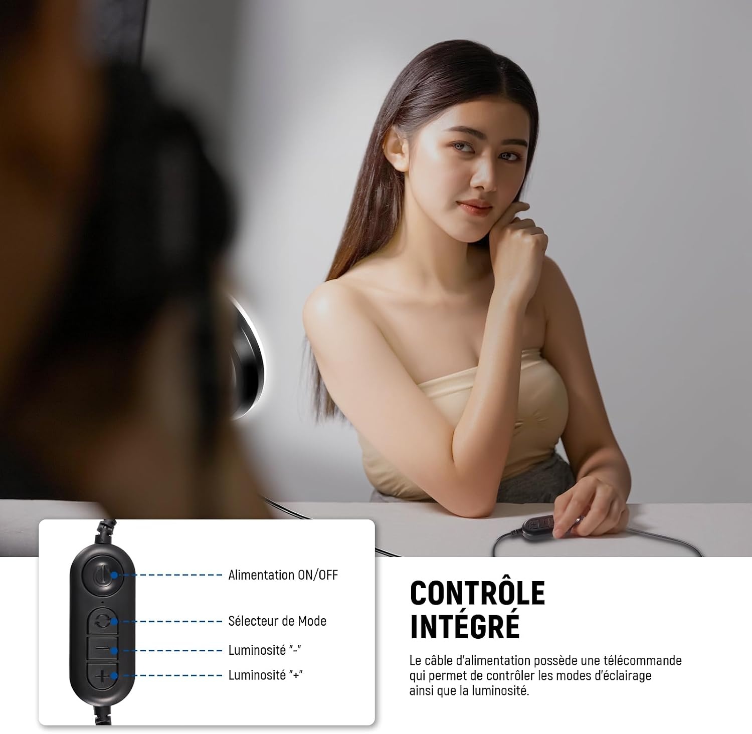 Anneau lumineux LED 5" pour visioconférences - Jusqu'à -37% de remise