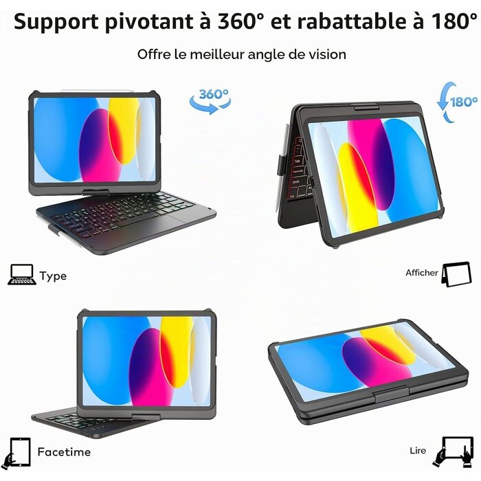 Étui Clavier iPad 10,9" (10e gén) - Protection & Productivité - Jusqu'à -38%