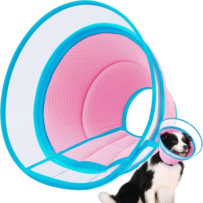 Collerette souple pour chien - Anti-léchage - Bleu T8 - Jusqu'à -32%