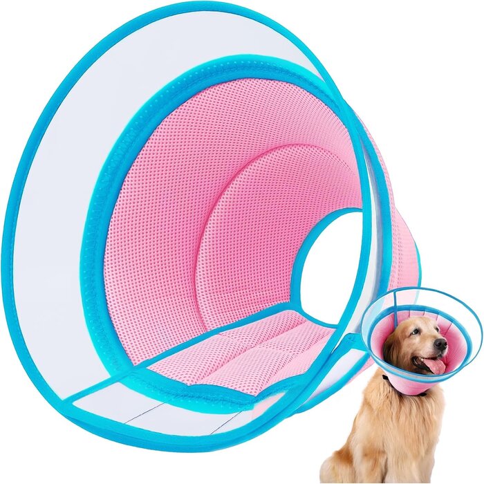Collerette souple pour chien - Anti-léchage - Bleu T8 - Jusqu'à -32%