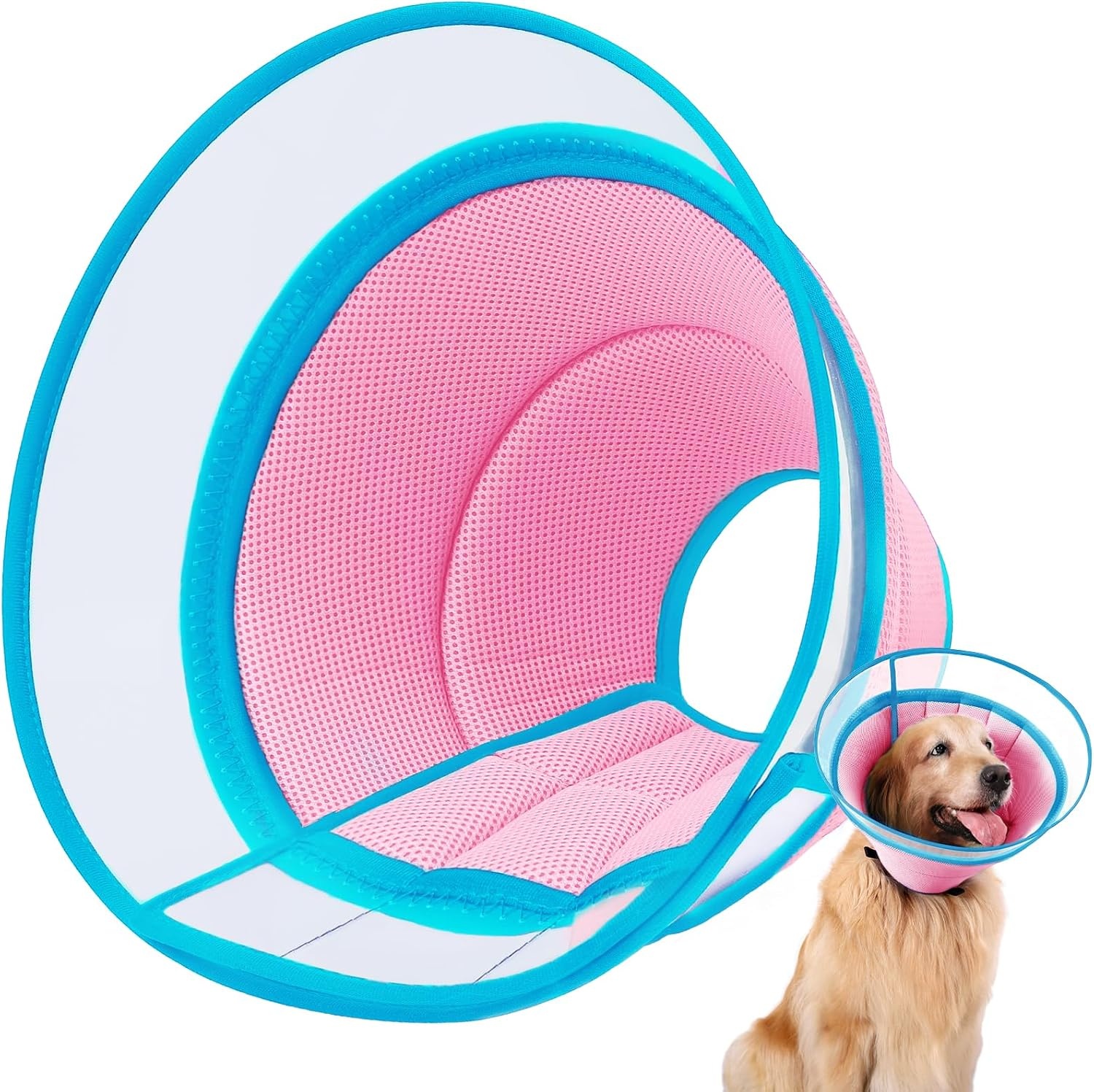 Collerette souple pour chien - Anti-léchage - Bleu T8 - Jusqu'à -32%