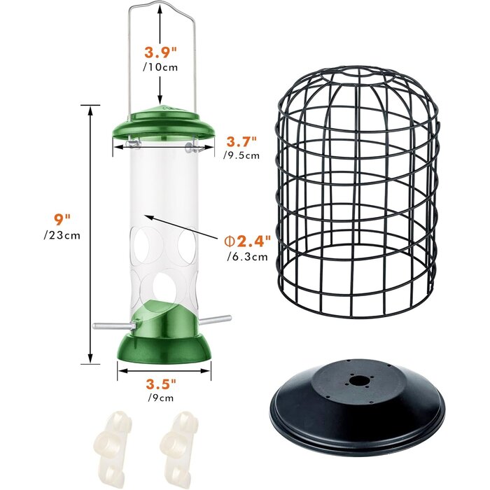 Mangeoire anti-écureuil en métal - 20 cm - Jusqu'à -57% de réduction