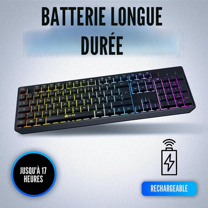 Clavier Gaming Sans Fil Espagnol RGB - Jusqu'à -40% sur l'Outlet