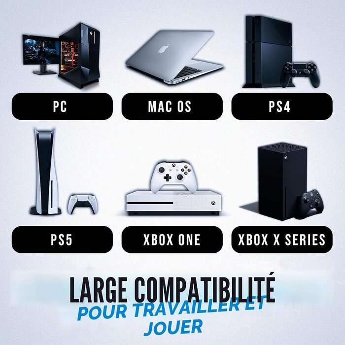 Clavier Gaming Sans Fil Espagnol RGB - Jusqu'à -40% sur l'Outlet