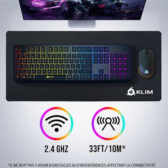 Clavier Gaming Sans Fil Espagnol RGB - Jusqu'à -40% sur l'Outlet