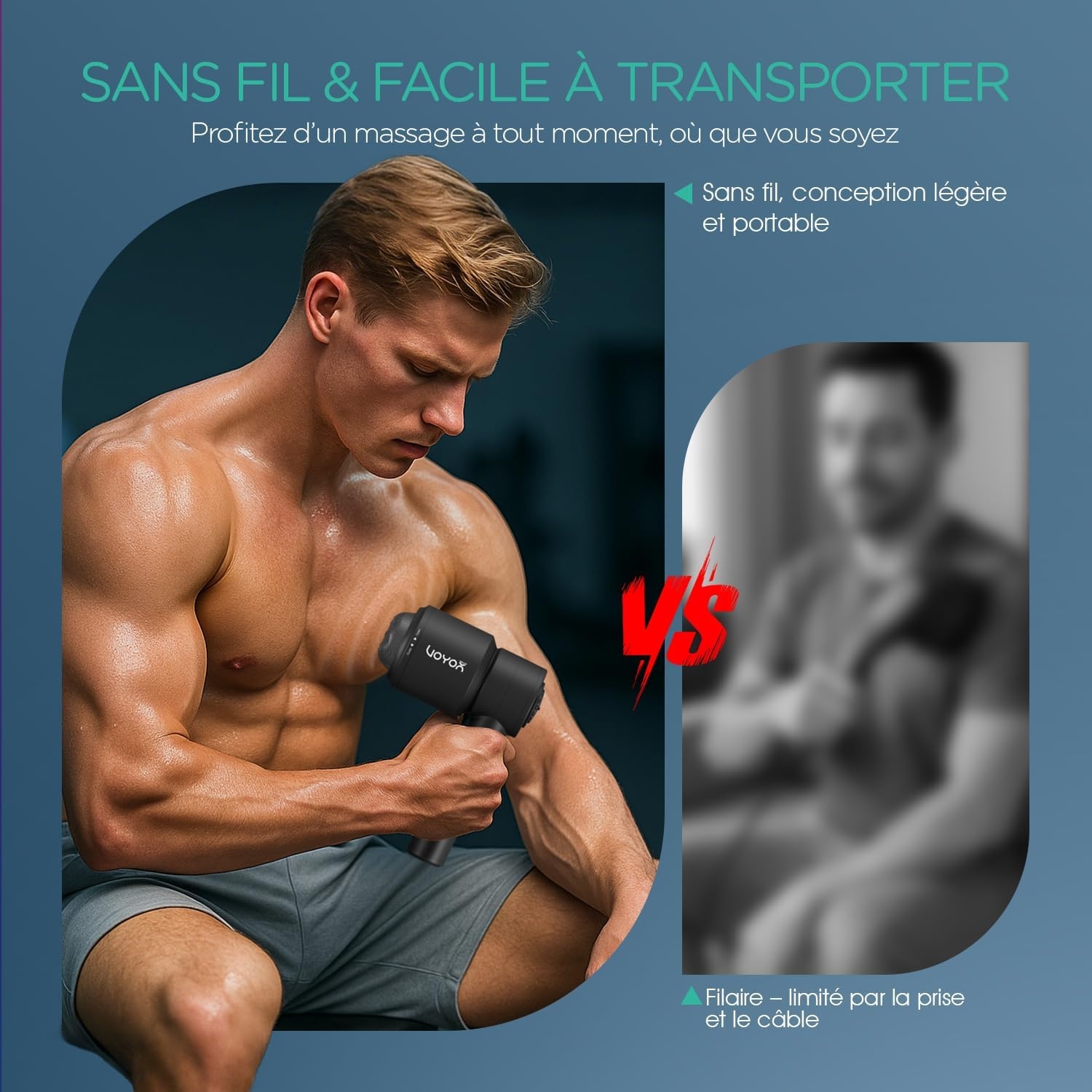 Appareil de massage anticellulite vibrant et rotatif - 63% de remise