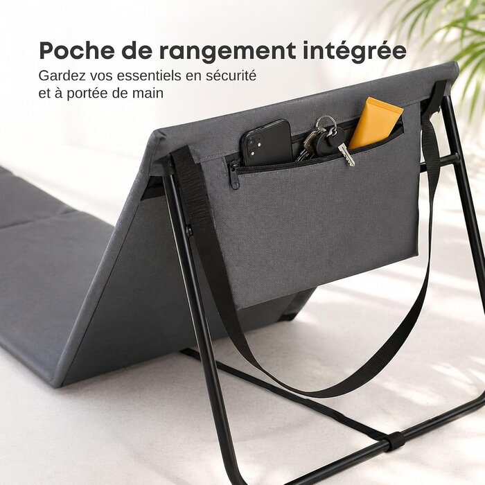 Lot de 2 tapis de plage pliables avec dossier réglable - Jusqu'à -41%