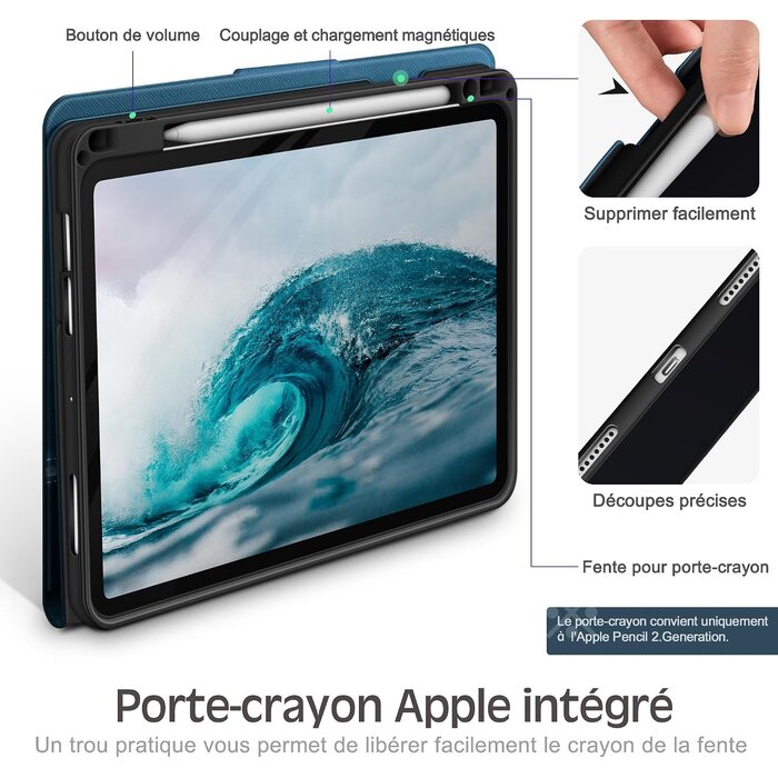 Étui de protection pour iPad Air 11" (2024-2020) - Bleu - Jusqu'à -38%