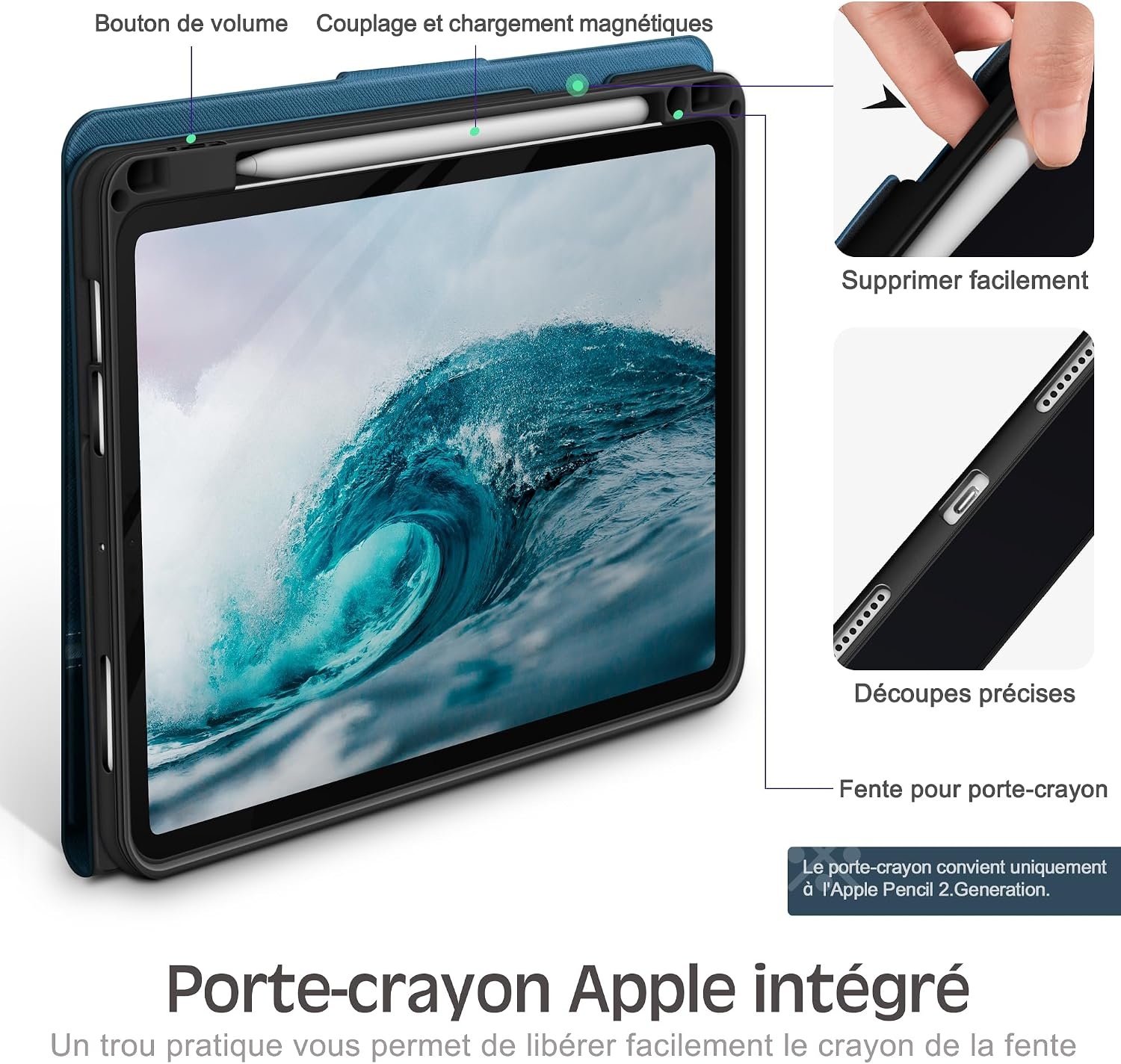Étui de protection pour iPad Air 11" (2024-2020) - Bleu - Jusqu'à -38%