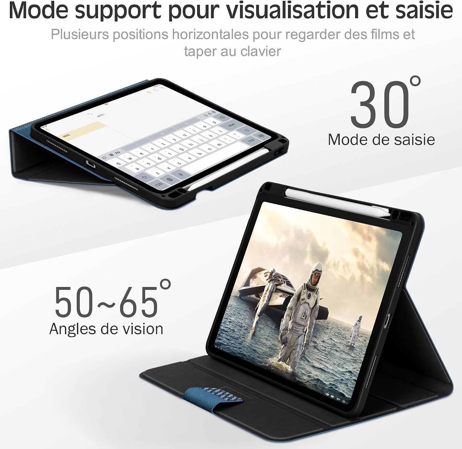 Étui de protection pour iPad Air 11" (2024-2020) - Bleu - Jusqu'à -38%