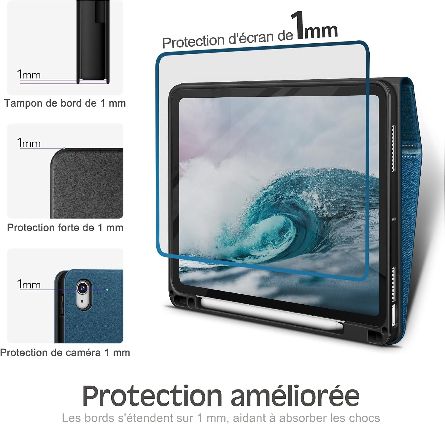 Étui de protection pour iPad Air 11" (2024-2020) - Bleu - Jusqu'à -38%
