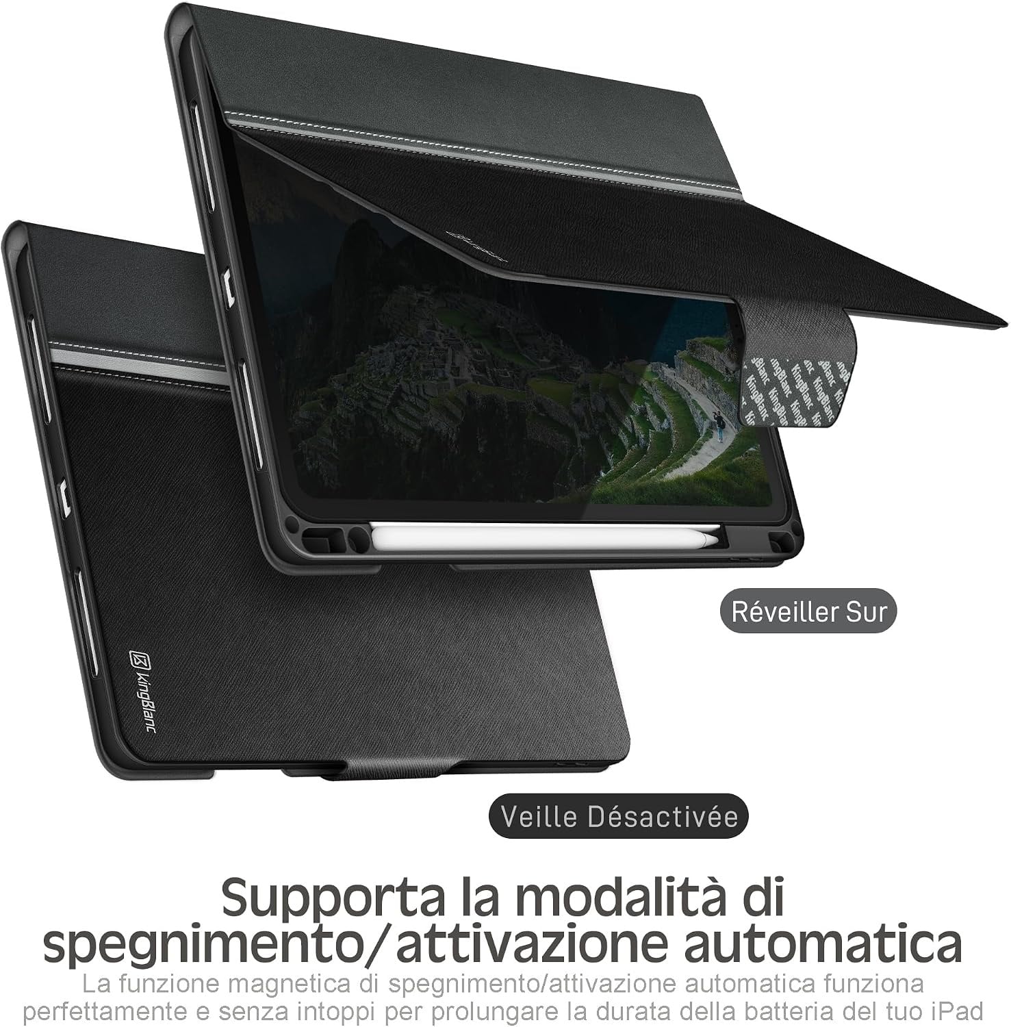 Étui pour iPad Air 10,9" - Cuir vegan - 63% de remise
