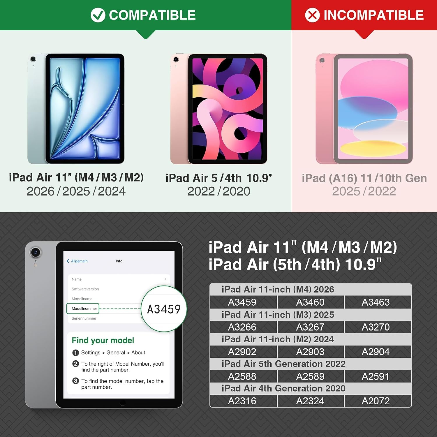 Étui iPad Air 11" & 10,9" Similicuir Beige - Jusqu'à -34% en Outlet