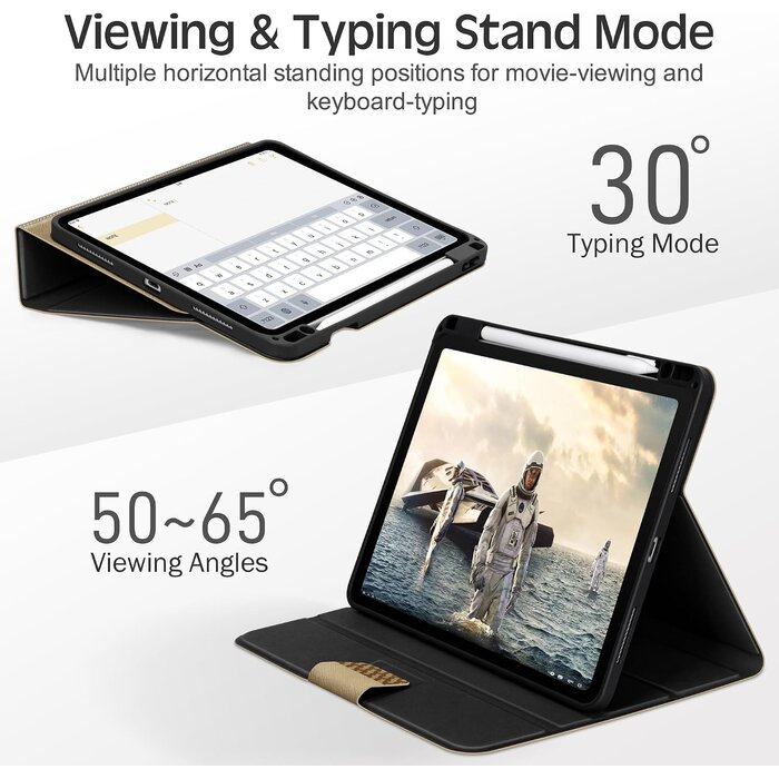 Étui iPad Air 11" & 10,9" Similicuir Beige - Jusqu'à -34% en Outlet