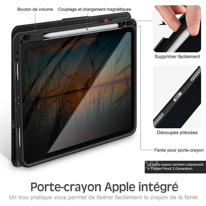 Étui de protection pour iPad Pro 11 pouces - Noir - Jusqu'à -34%