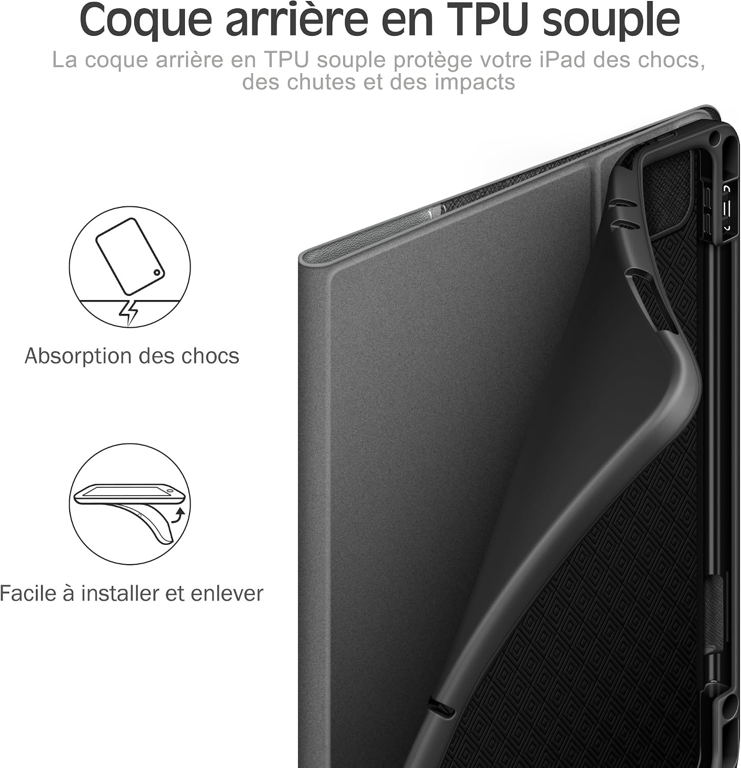 Étui de protection pour iPad Pro 11 pouces - Noir - Jusqu'à -34%