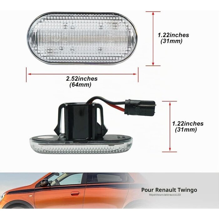 Répétiteurs LED latéraux - Jusqu'à 33% de remise sur votre éclairage auto