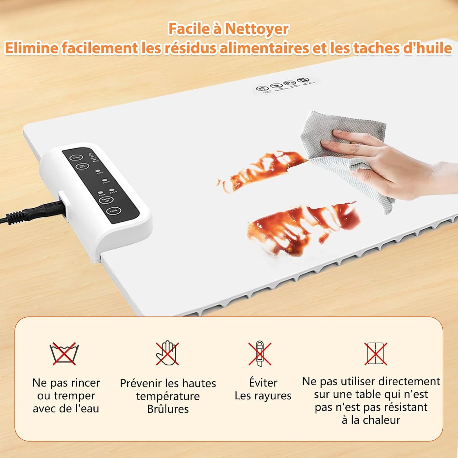 Plaque Chauffante en Silicone - 240W - Jusqu'à 35% de remise