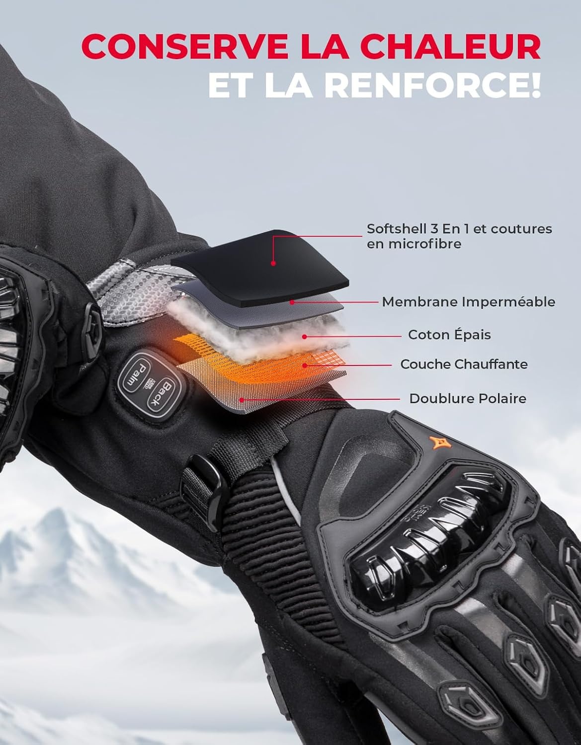 Kemimoto Gants Chauffants Électriques - Moto et Ski - Jusqu'à -36%
