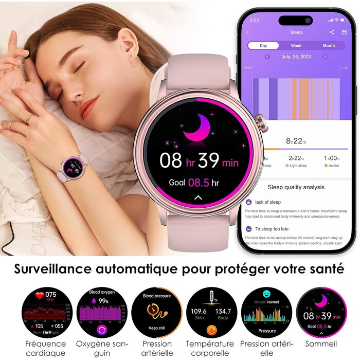 Montre Connectée Santé & Sport - Jusqu'à -55% sur votre exemplaire